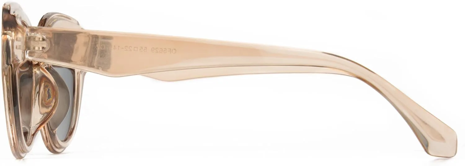 

Солнцезащитные очки Cyxus Retro Cat Eye для женщин и мужчин, овальная толстая оправа, винтажный стиль, защита UV400, модель 1159, 1159-brown Frame-grey Lens