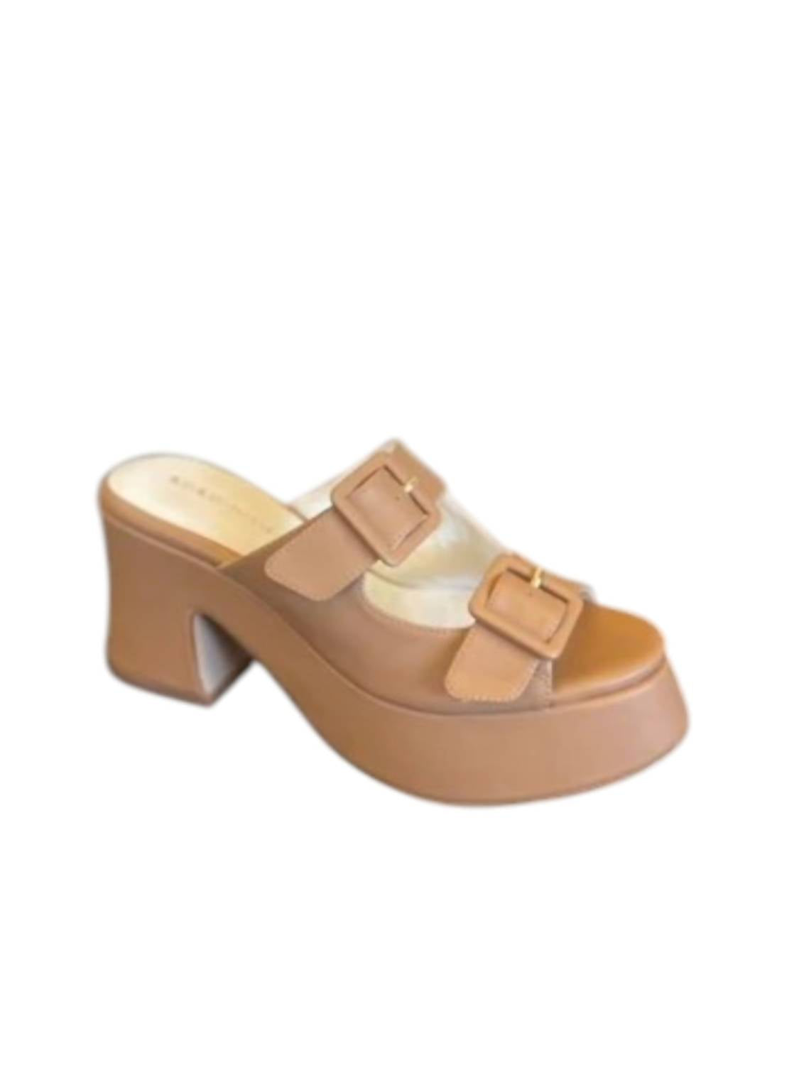 Женские мюли Downtown на платформе из грибной кожи Koko + Palenki, Mushroom Leather