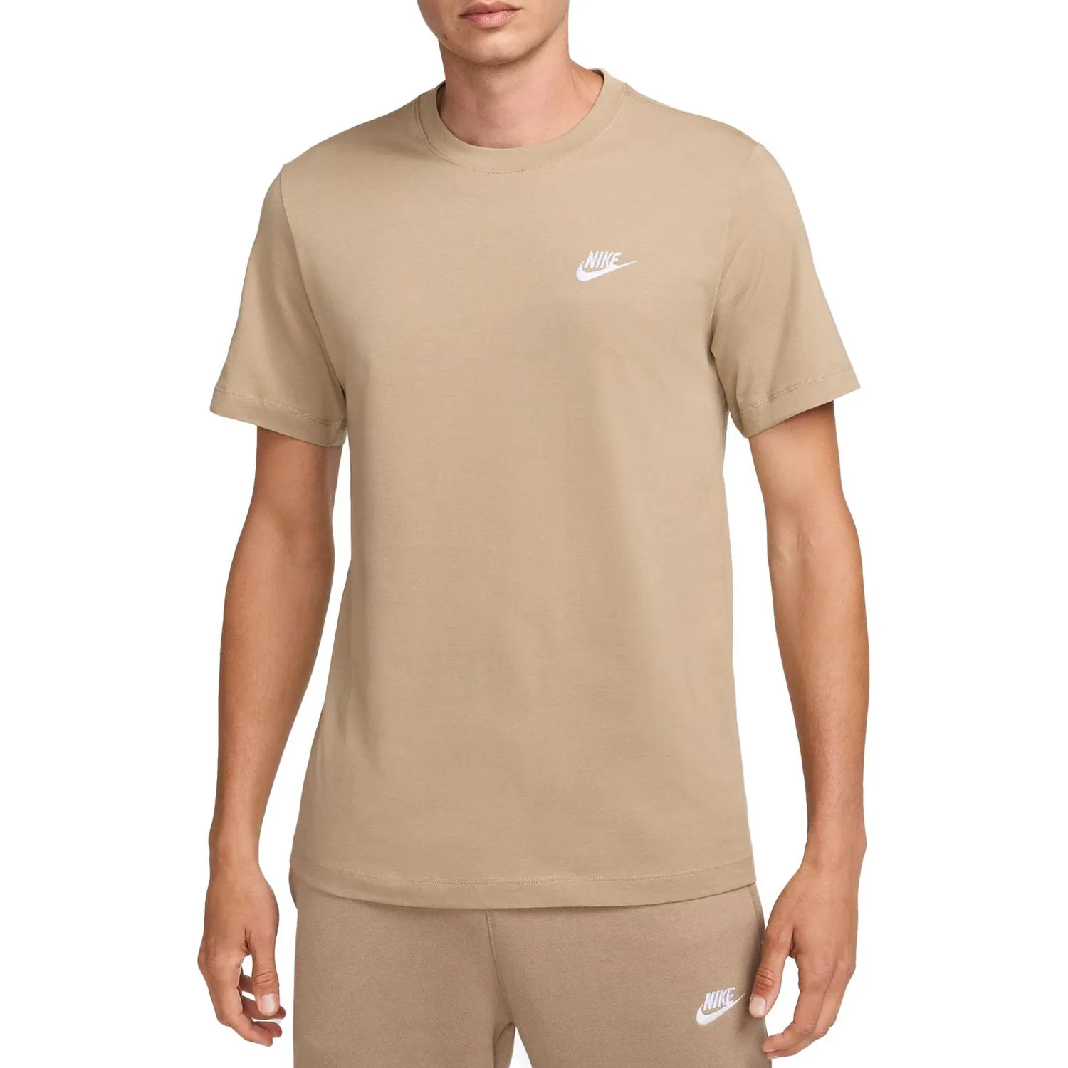 Футболка Sportswear Club мужская Nike, хаки — фото 3