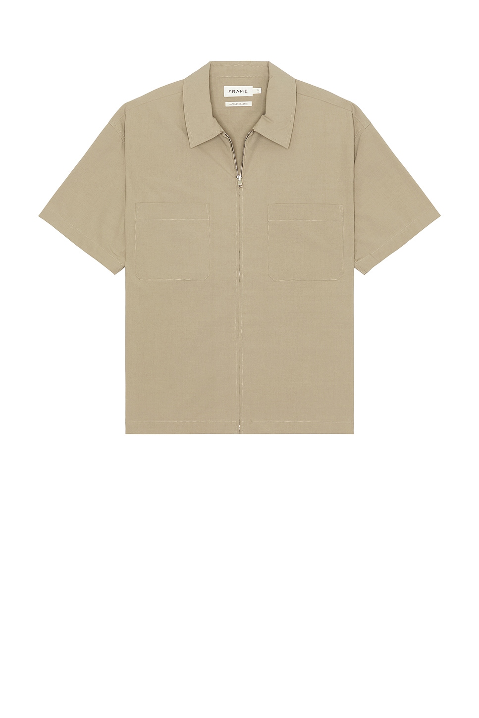 

Light Poplin Zip Рубашка Frame, Smoky Mocha