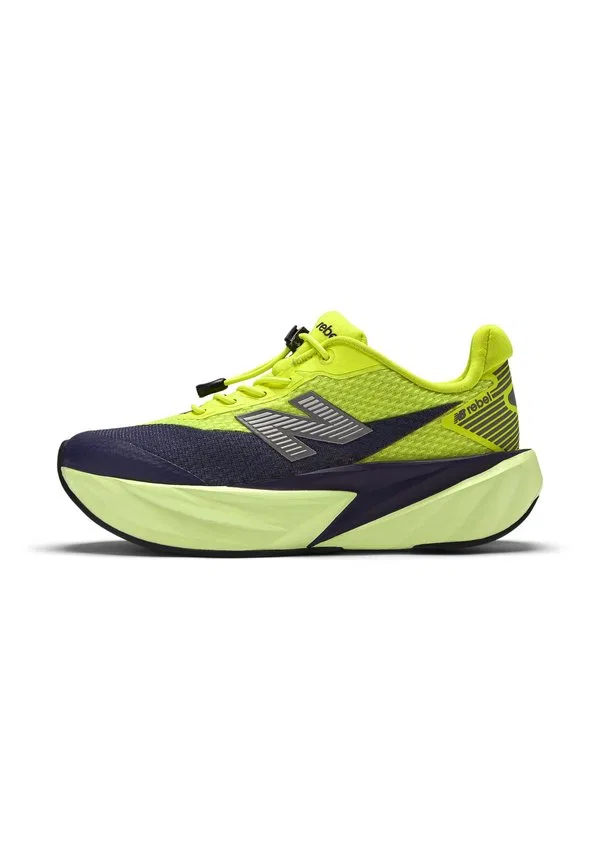 Тренеры повстанцев New Balance, Alkaline Green / Boysenberry / Dark Silver Metallic