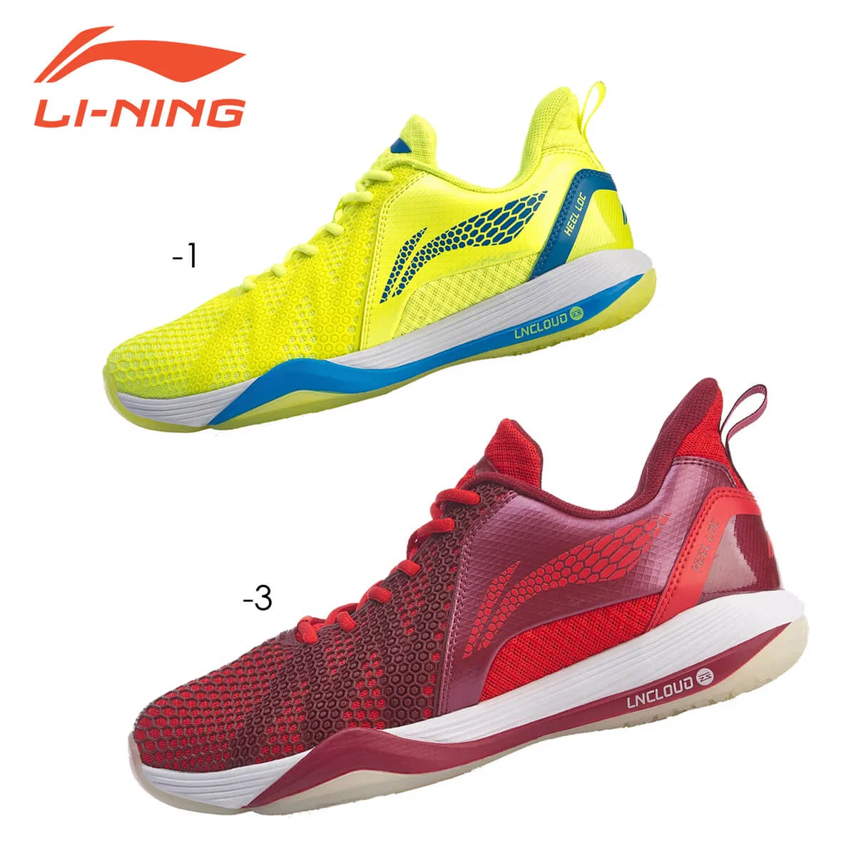 Кроссовки для бадминтона «AYZQ003» от Li-Ning, -1. Fluorescent Yellow