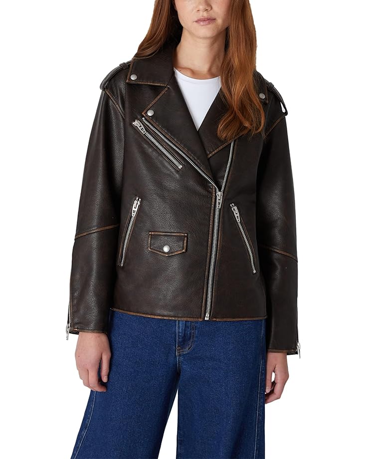 

Куртка Blank NYC Vegan Leather Moto Jacket, коричневый