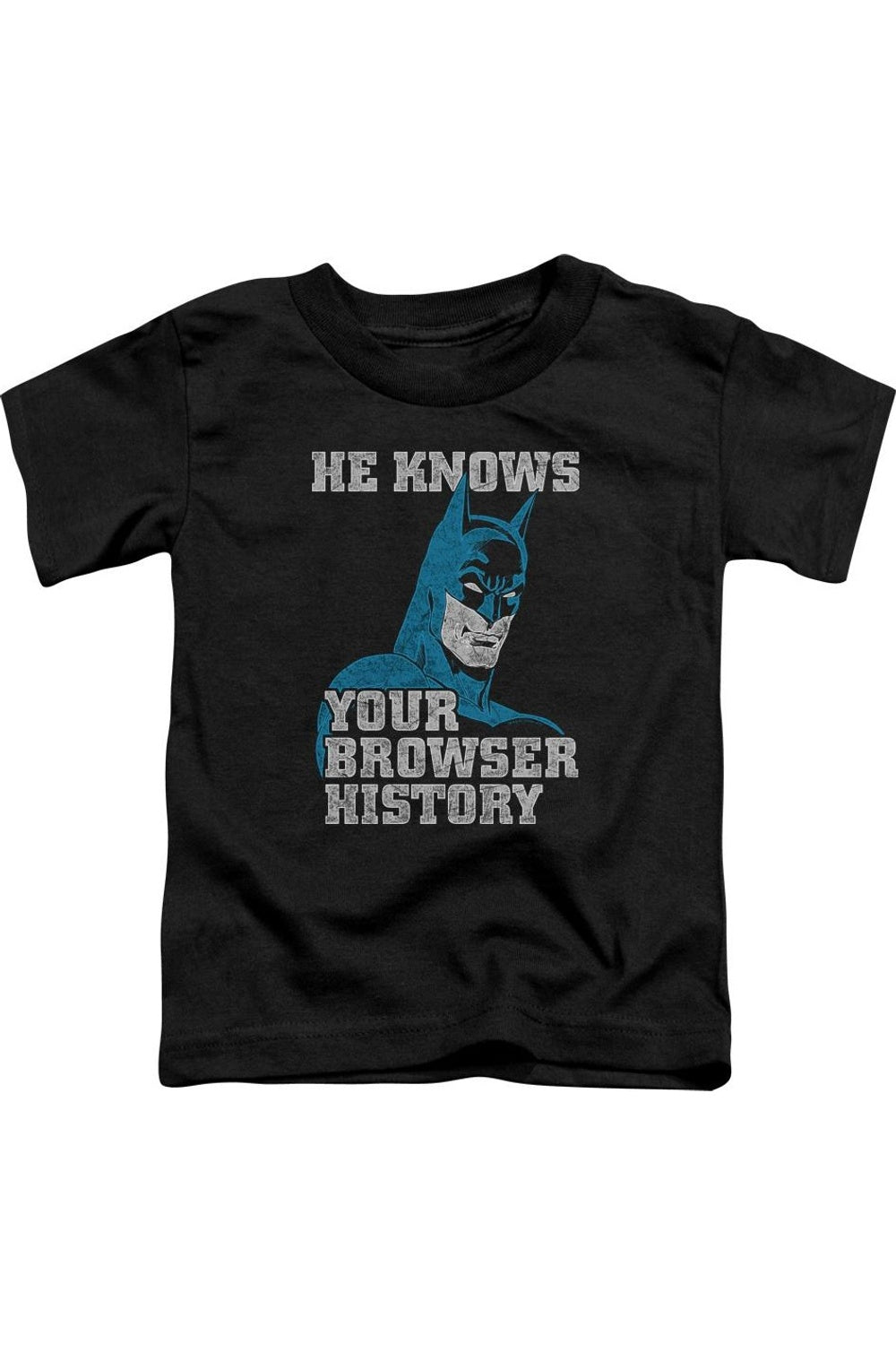 

Футболка с коротким рукавом для малышей "Batman Knows" Gildan, черный