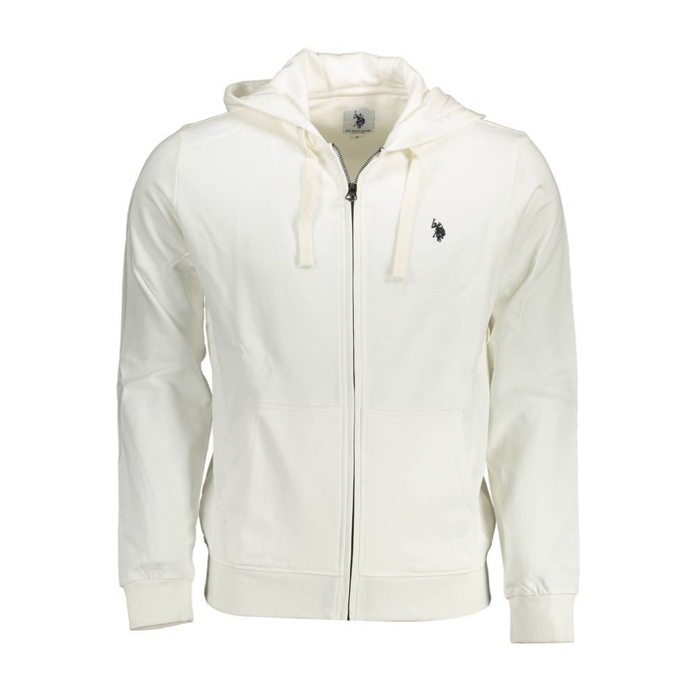 Белый хлопковый мужской свитер U.S. Polo Assn.