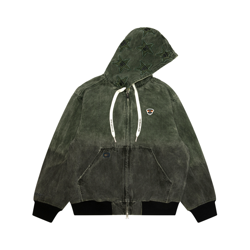 

Aape Куртка мужская Black Green BKF с капюшоном Moderate Others