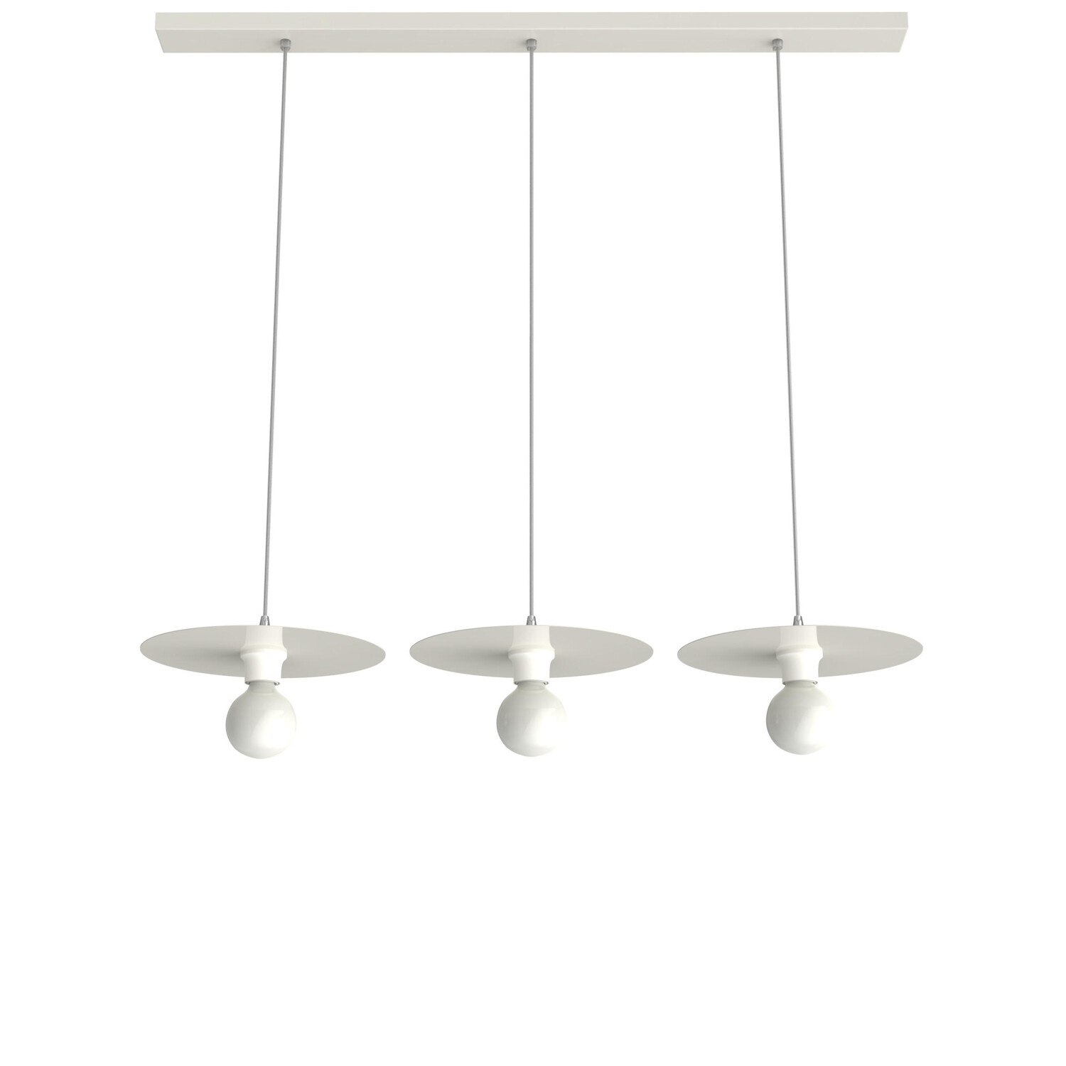 

Подвесной светильник Lumicom, 30x30x7 см, белый глянцевый