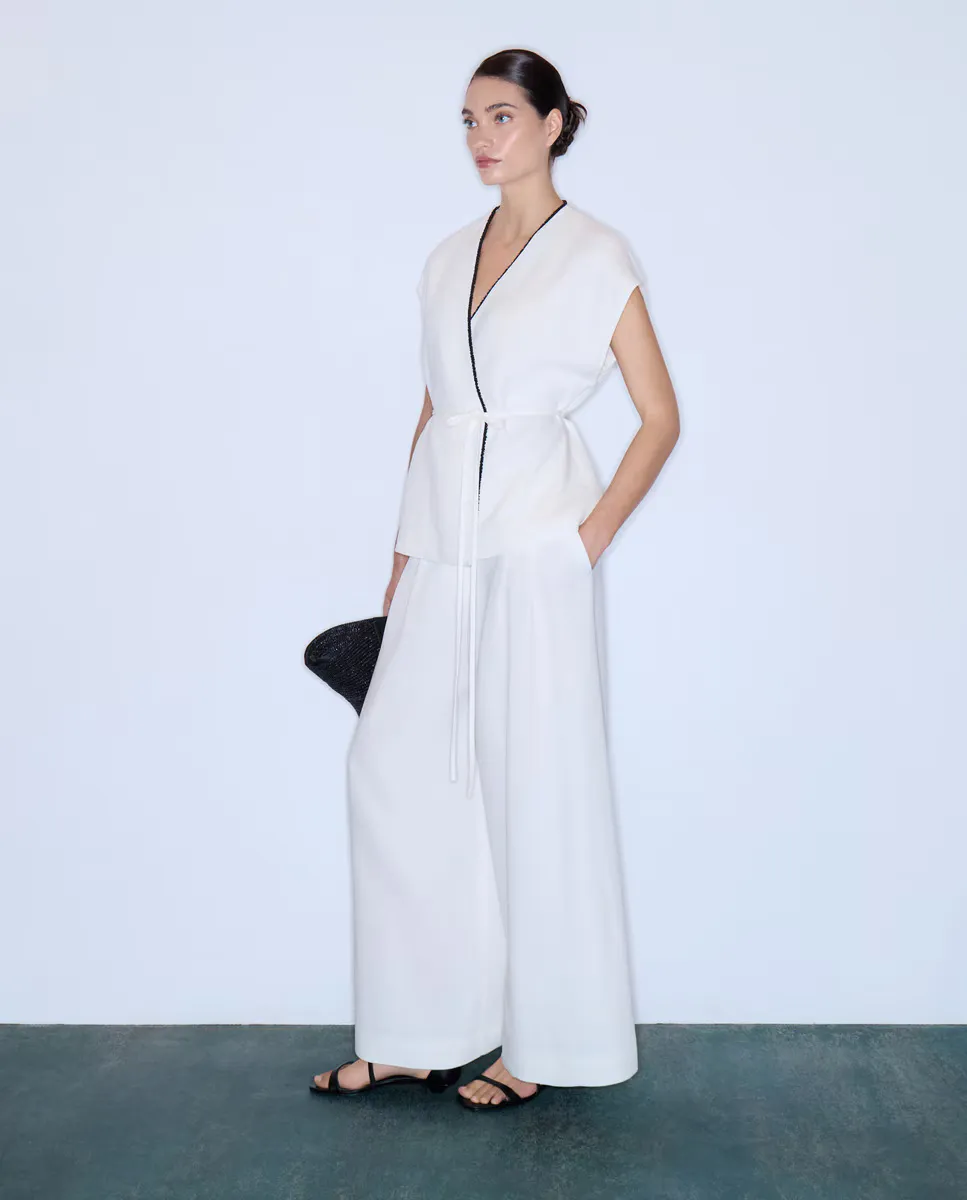 

Женский двубортный жилет Woman Limited El Corte Inglés, цвет Blanco roto
