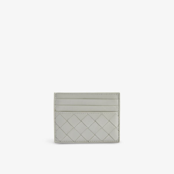 

Визитница из кожи Intrecciato Bottega Veneta, желтый