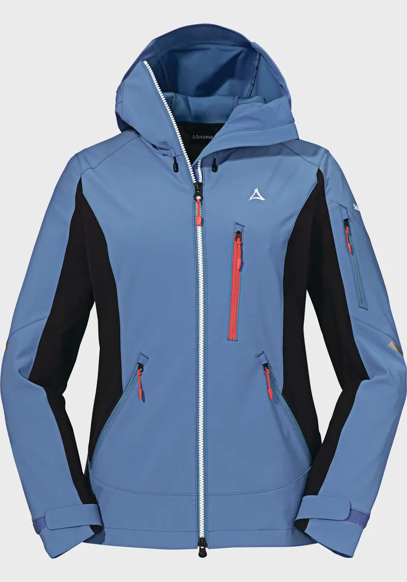 

Куртка Schöffel для улицы "Softshell Jacket Matrei L", с капюшоном, синий