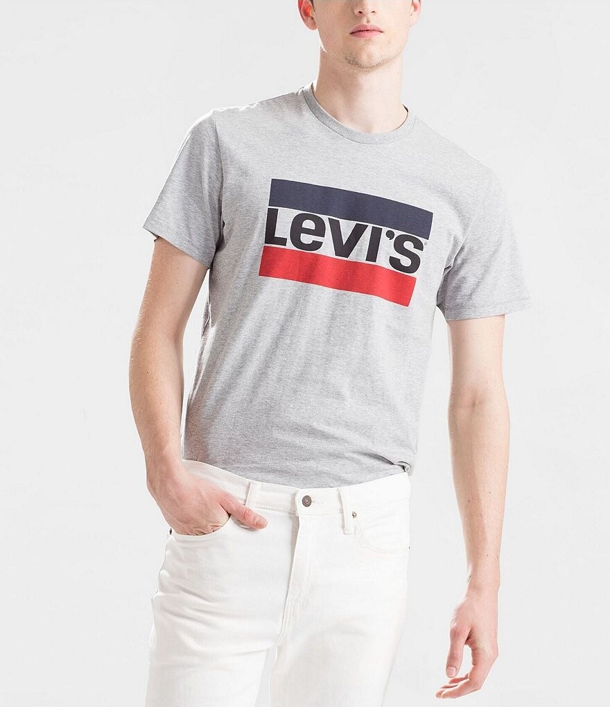 

Футболка с графическим логотипом Levi's Sportswear, серый