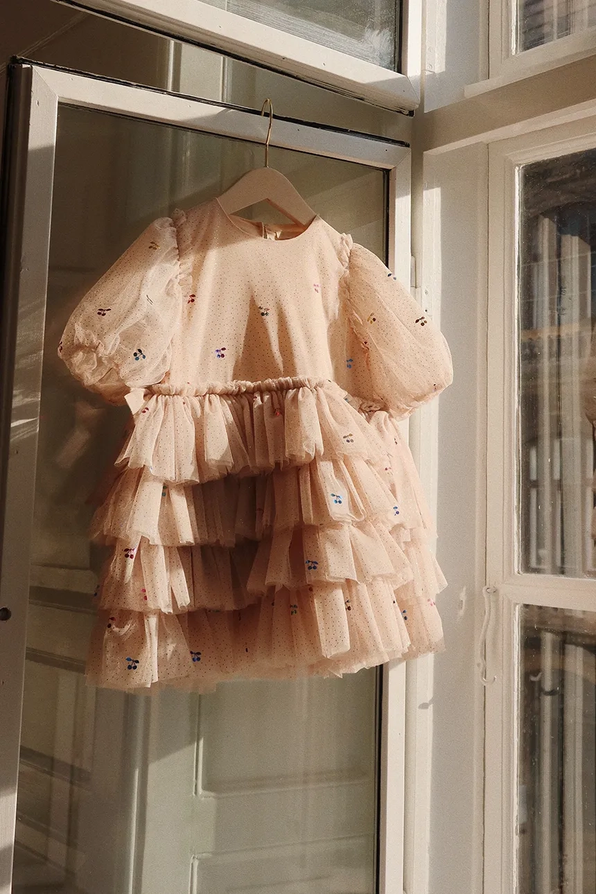 

Платье для маленькой девочки FAY DRESS GRS Konges Sløjd, бежевый