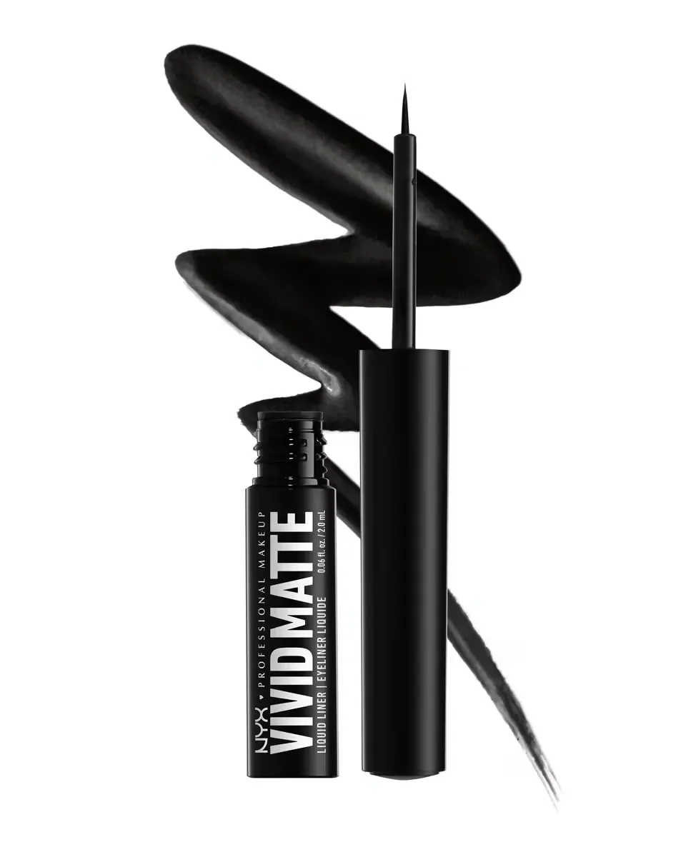 Подводка для глаз Vivid Matte Nyx Professional Makeup, Black — фото 2