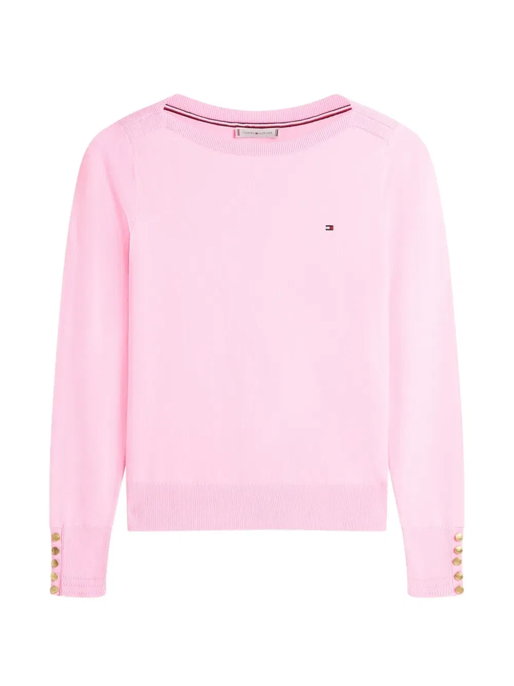 Свитер-лодочка Tommy Hilfiger, розовый