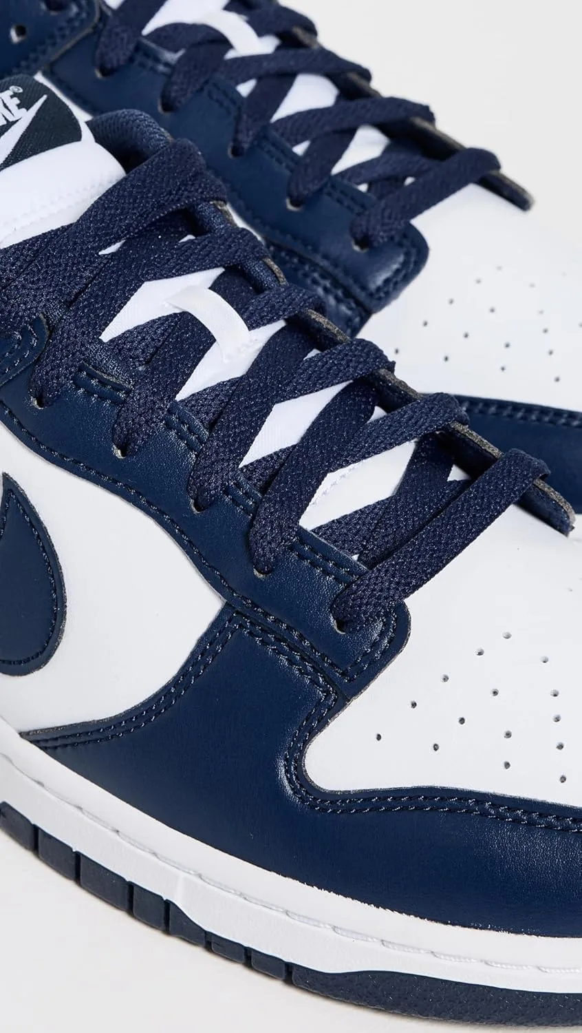 Мужские скейтбордистские кроссовки Nike Dunk Low Retro, белый/темно-синий — фото 4