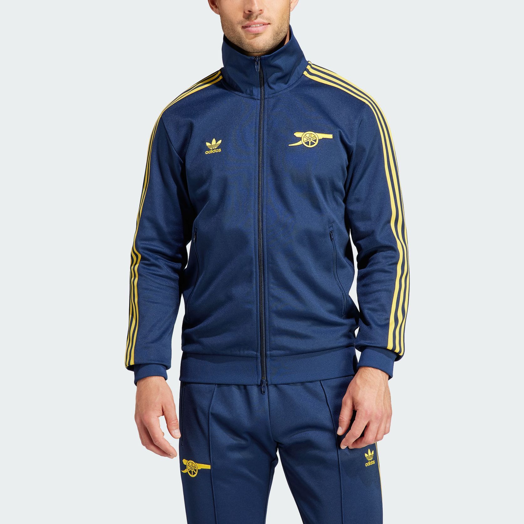 Курка Adidas Originals ARSENAL BECKENBAUER College Navy/Tribal Yellow — фото 3