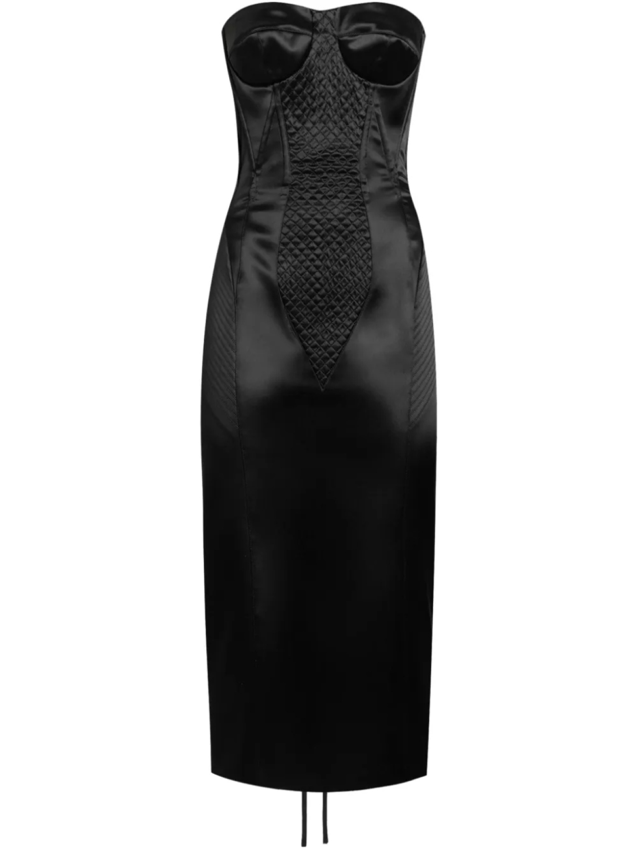 

Платье из смесового шелка Dolce & Gabbana, черный