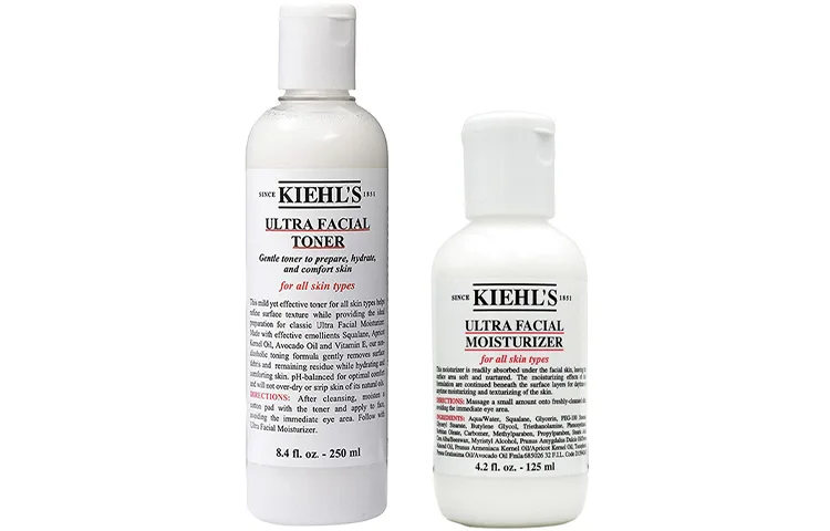 Kiehl's Набор для ухода за кожей с увлажняющими сыворотками, тонерами и лосьонами, 250ml+125ml