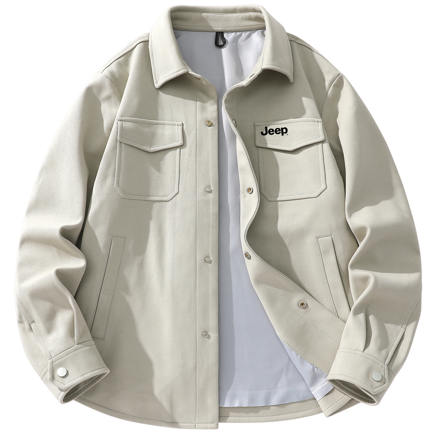 

Куртка Unisex Lapel Moderate Workwear Jeep, бежевый оранжевый