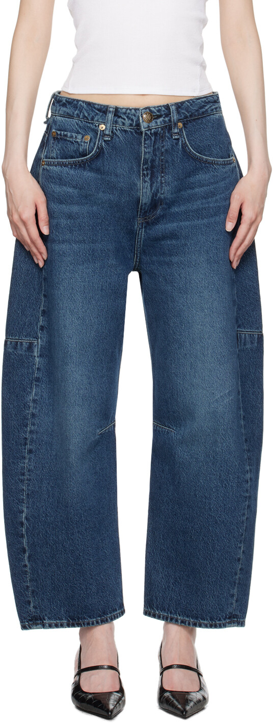 

Синие джинсы Charlie Barrel rag & bone, Teo