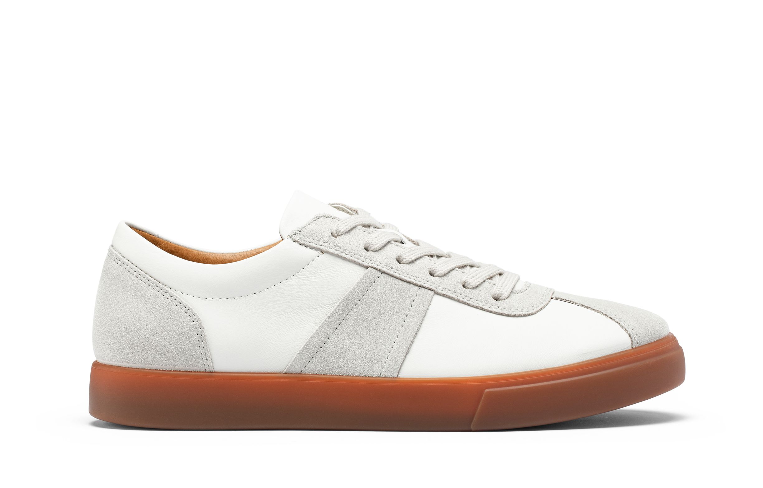 Ecco SS26 SOFT 10 Collection German Army Trainers мужские белые — фото 3