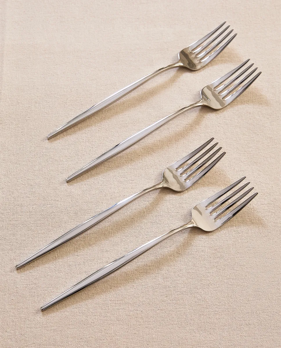 

Вилка с тонкой ручкой (4 шт. в упаковке) Zara Home, цвет Steel Grey