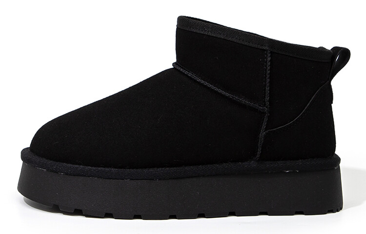 Зимние ботинки женские черные Feiyue
