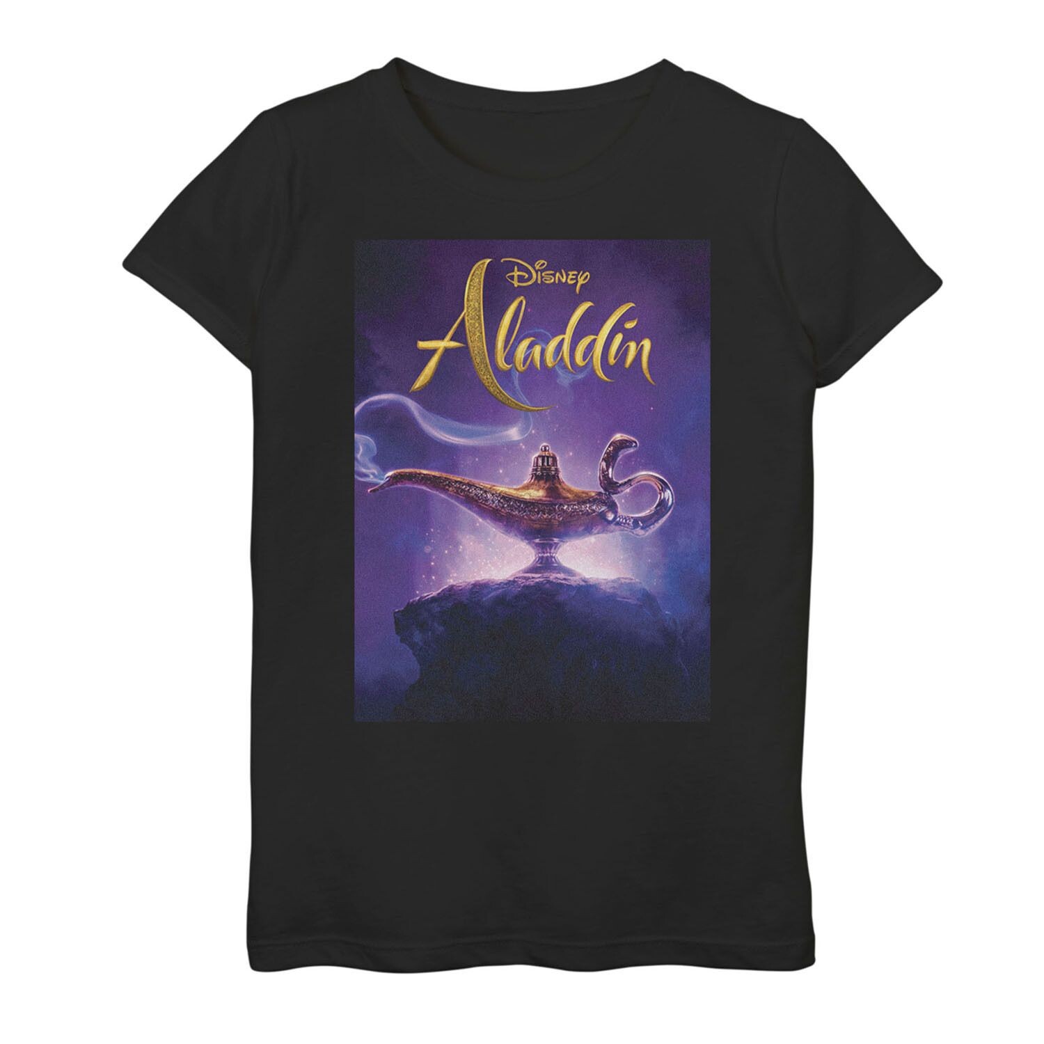 

Постер с лампой Джина для девочек 6–16 лет Disney's Aladdin, верхняя часть Licensed Character, черный