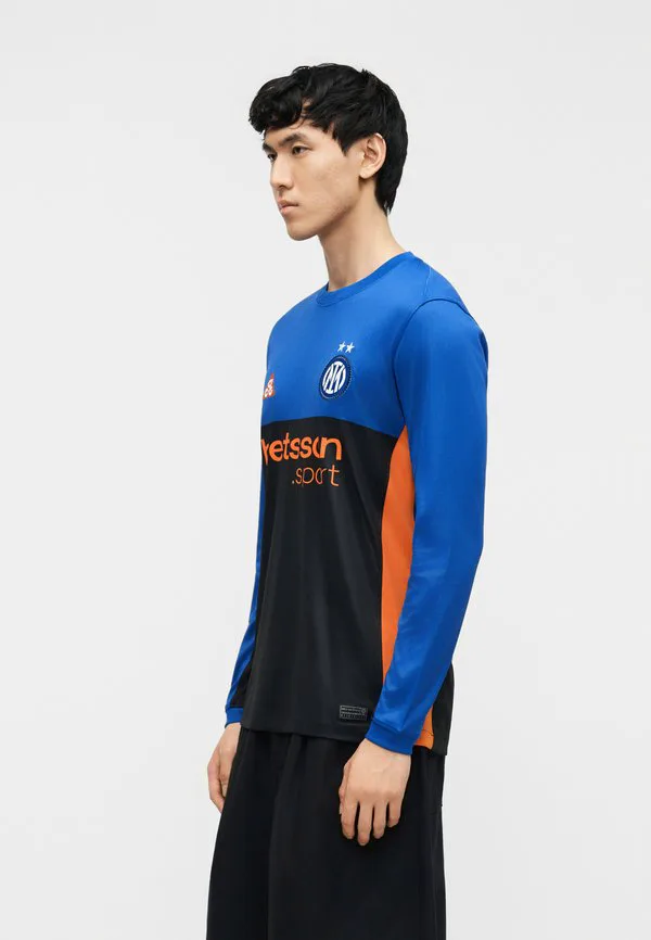 Футболка с длинным рукавом для стадиона «интер милан» Nike Performance, Hyper Blue/Black/Safety Orange — фото 4
