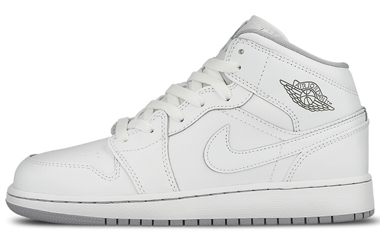 

Кроссовки Jordan 1 Retro Mid GS White Wolf Grey