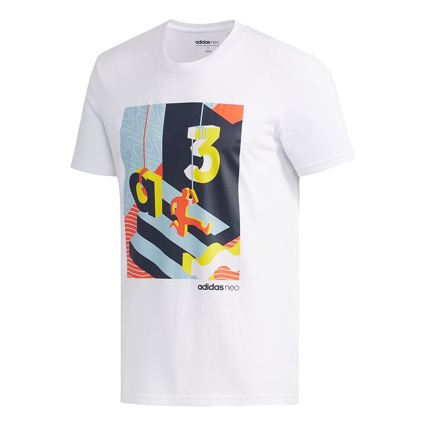 

Футболка adidas neo CS RIS T-Shirt 'White Shoyel' EJ7063, белый