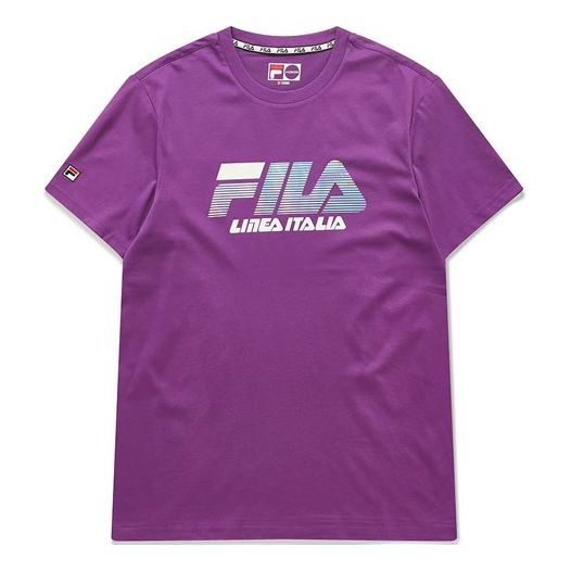 

Футболка FILA FUSION Colorful Basic Round Neck Short Sleeve Couple Style Purple, фиолетовый