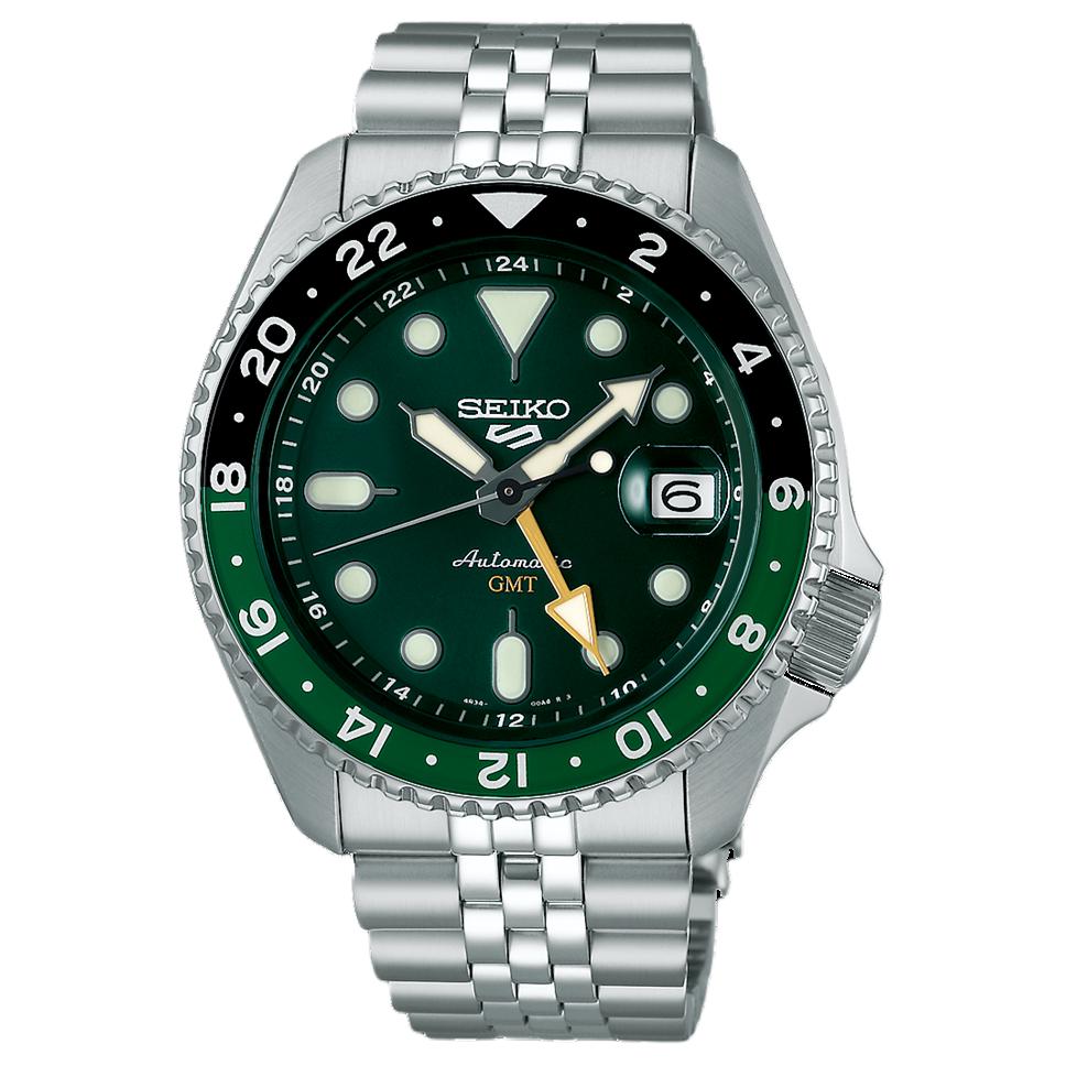 

SEIKO Часы SKX Collection Automatic/Manual Mechanical Movement Stainless Steel Strap Watch Men's Watch Green Dial, Green Dial