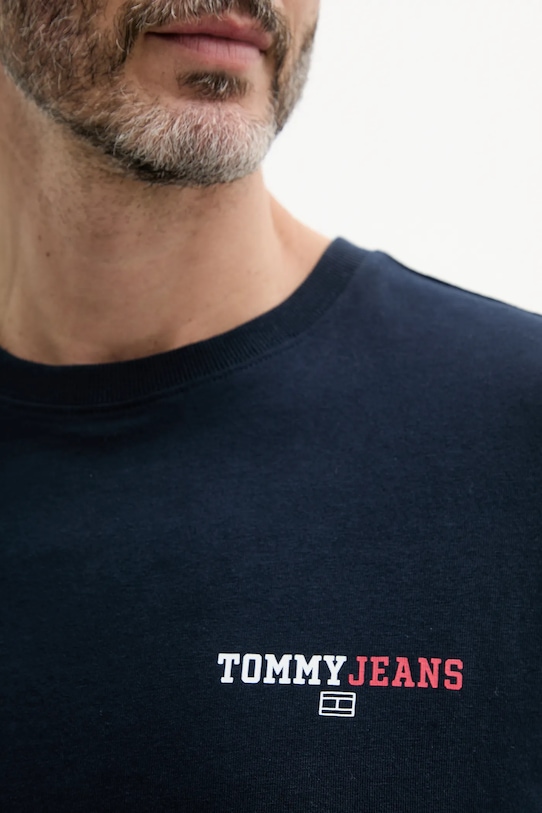 

Хлопковая футболка Tommy Jeans, темно-синий