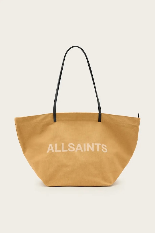 

Хлопковая сумка SERAFINA Allsaints, бежевый