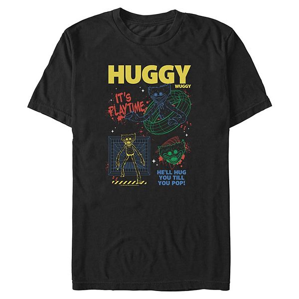 

Футболка с принтом Big & Tall Poppy Playtime Huggy It's Playtime Licensed Character