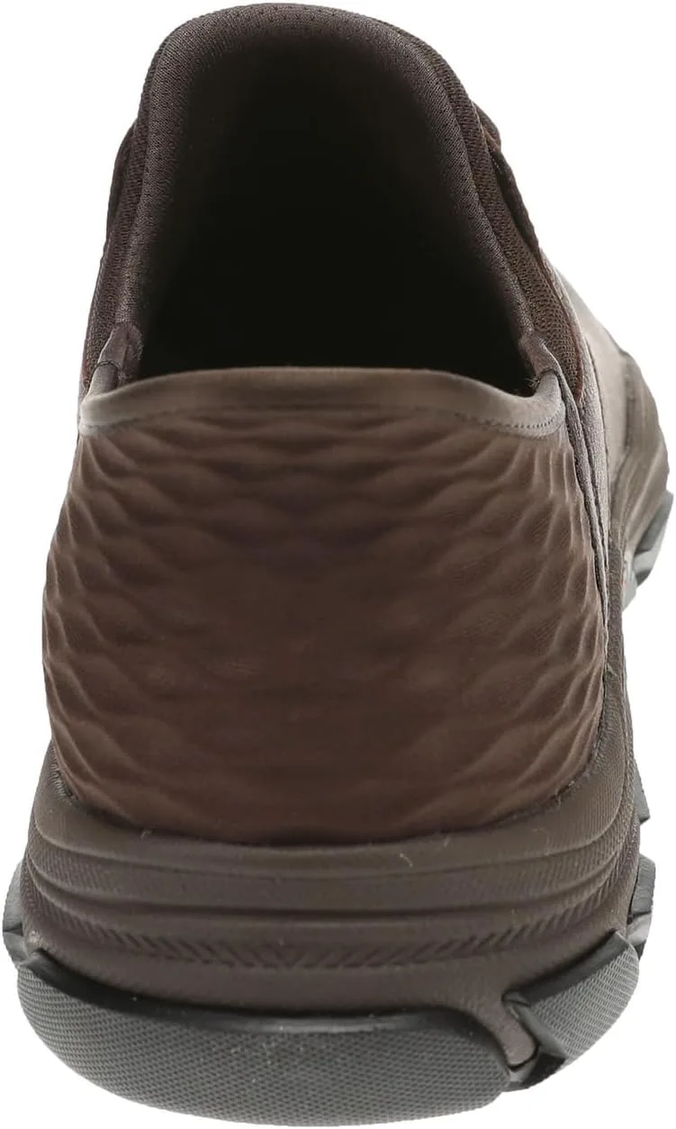 

Мужские слипоны Skechers USA Respected - Garrett из кожи с круглым носком и шнуровкой на резинке