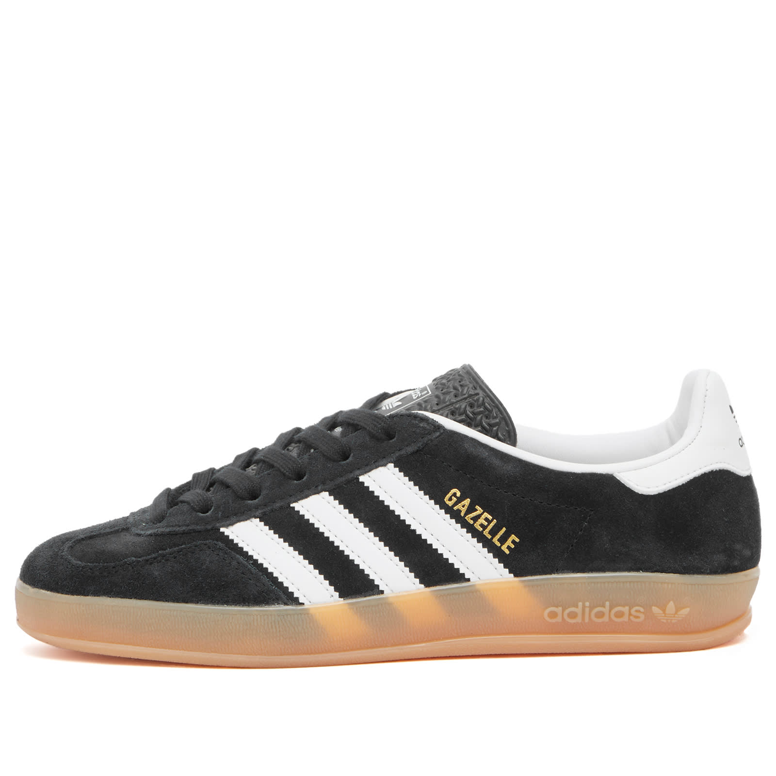 

Кроссовки Adidas Gazelle Indoor, цвет Core Black, White & Gum