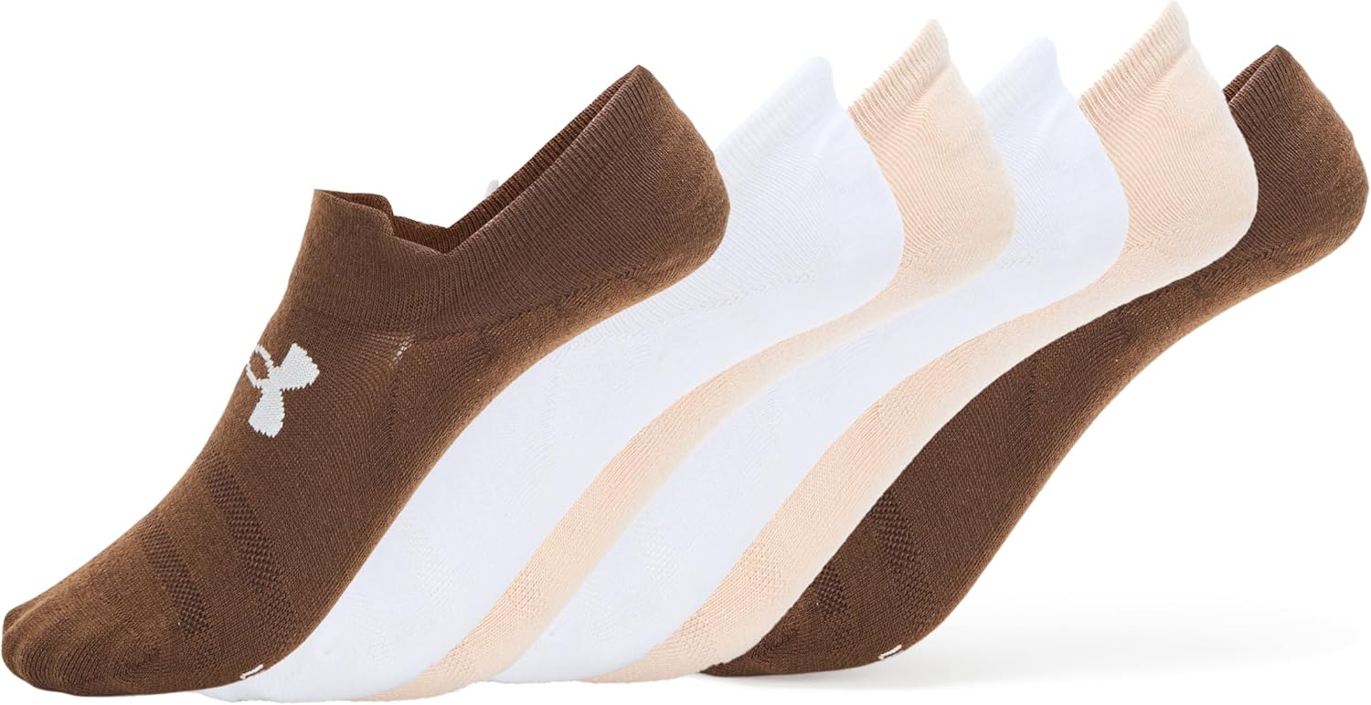 

Носки Under Armour унисекс для взрослых Essential Ultra Low Tab Socks (6 шт.), (239) Elite Beige/Elite Beige/Halo Gray