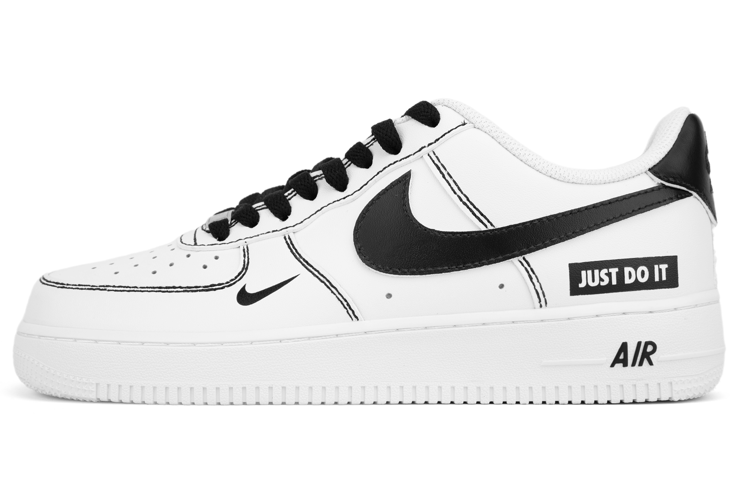 

Nike Кроссовки Air Force 1 Low для скейтбординга унисекс, черно-белые