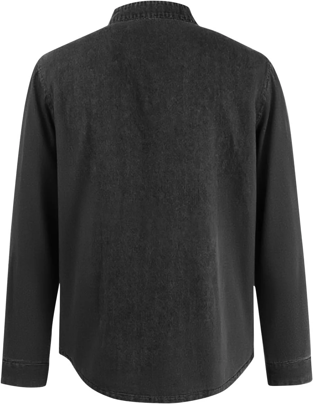 Футболка Mokaloha Henley с длинным рукавом и накладным карманом — фото 3