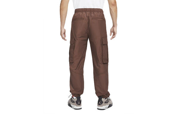 Брюки Men's Air Jordan Flight Heritage Big Pocket Cargo Woven Drawstring Casual Joggers/Pants/Trousers Light Chocolate, цвет light — фото 4