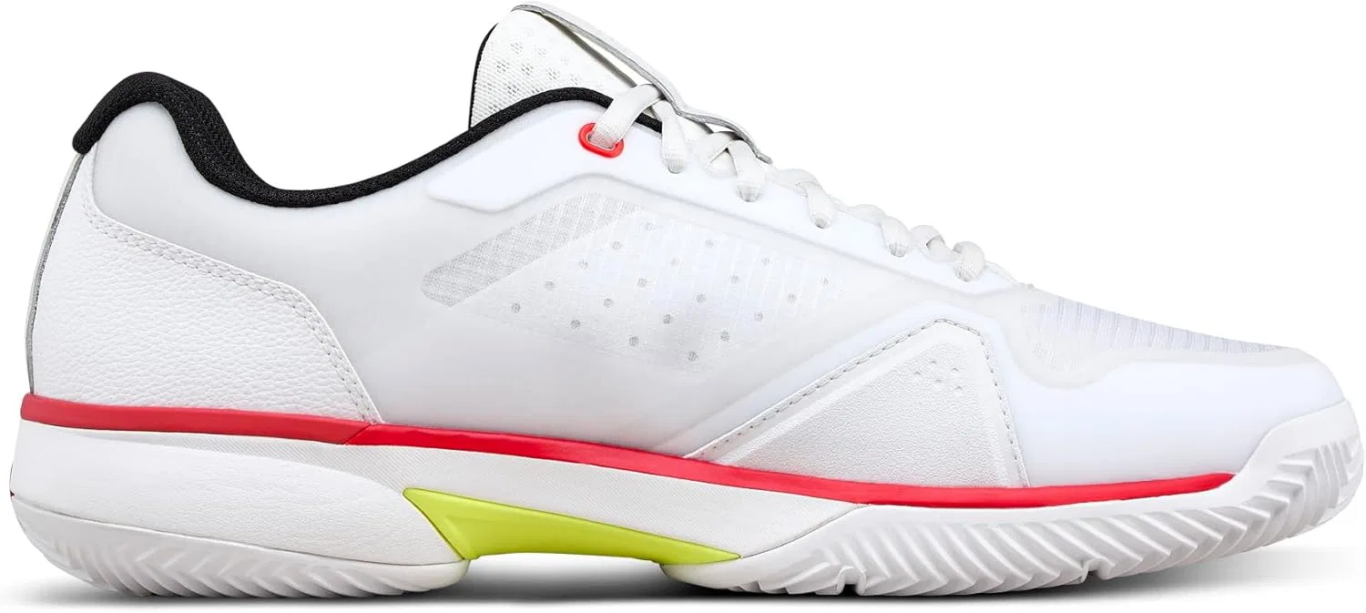 Кроссовки мужские теннисные Wilson Rush Lite 5 Clay, White/Black/Infrared — фото 2