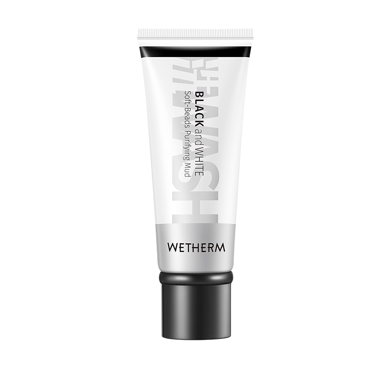 

WETHERM Черно-белая очищающая пенка с мягкими гранулами и увлажняющим эффектом