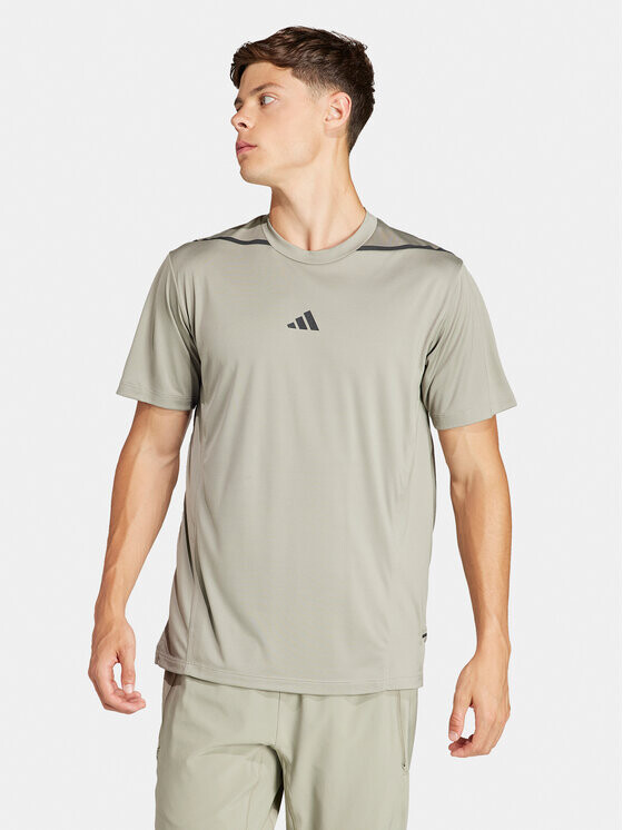 

Техническая футболка узкого кроя Adidas, зеленый