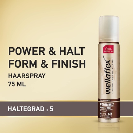 Flex Hair Spray Power Hold Form & Finish Ultra Strong - Стайлинг-спрей на 48 часов, гибкая фиксация без склеивания - с защитой от УФ-излучения для здорового вида волос - Стайлинг-спрей 75 мл Wella — фото 2