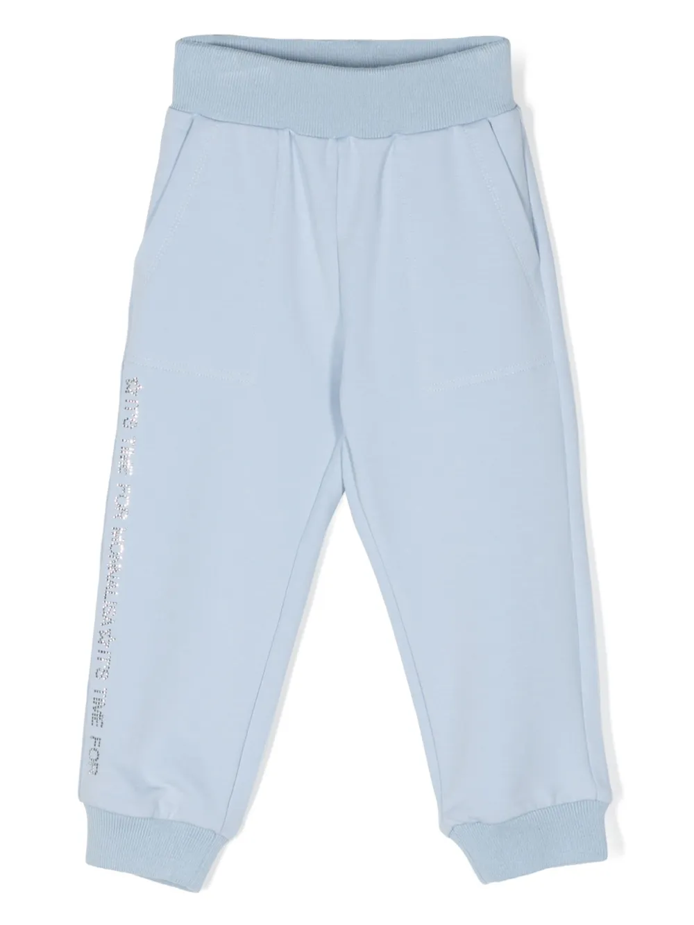 

Спортивные брюки со стразами Monnalisa, синий