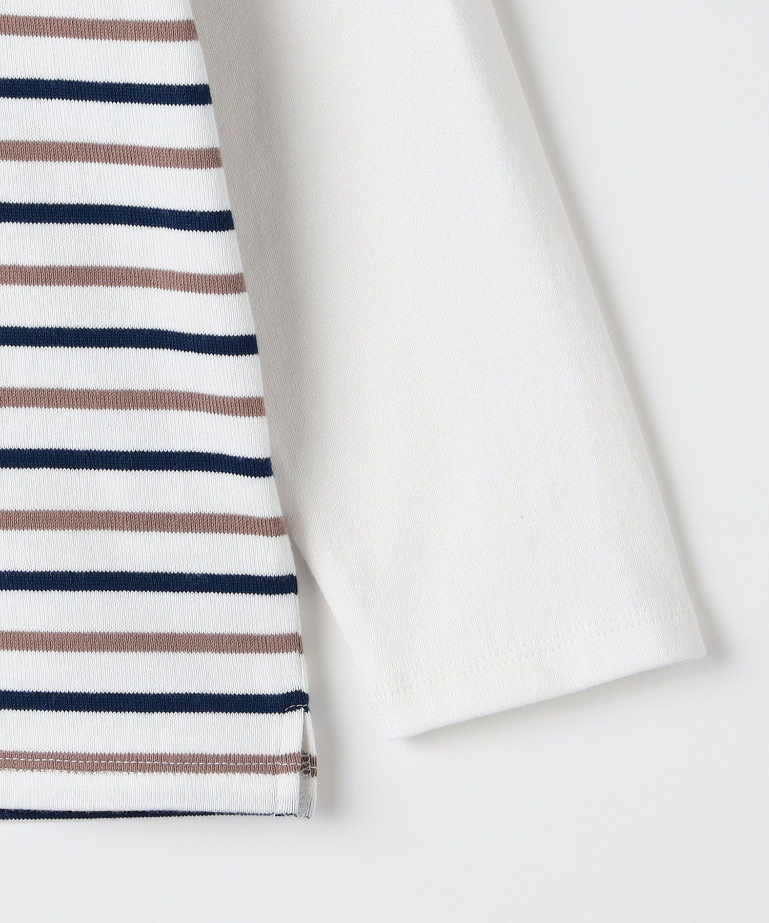Детская футболка с длинным рукавом SHIPS KIDS: 80-90 см/Crazy Border, Off white — фото 2