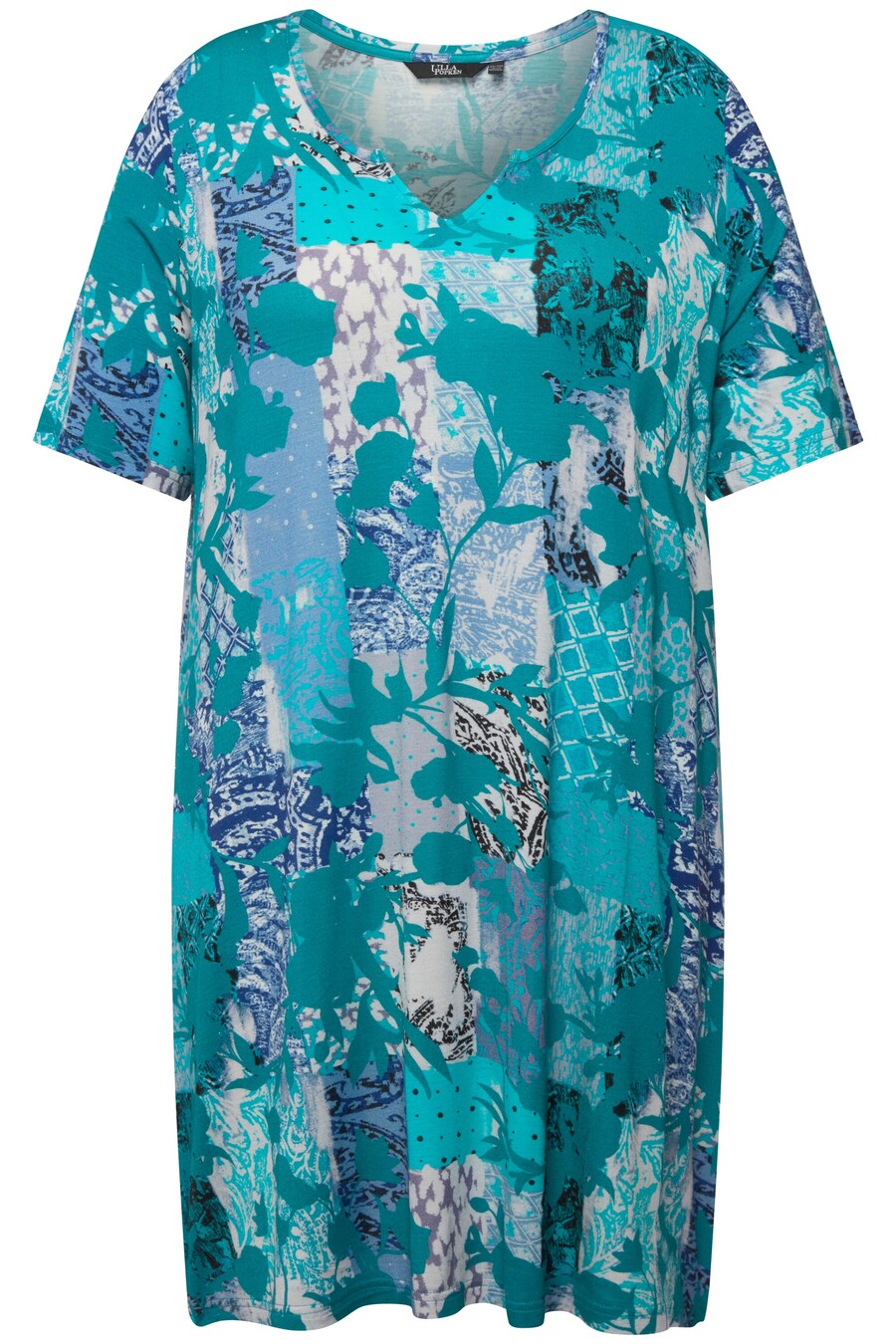 

Туника Ulla Popken, темно-синий/голубой/светло-голубой