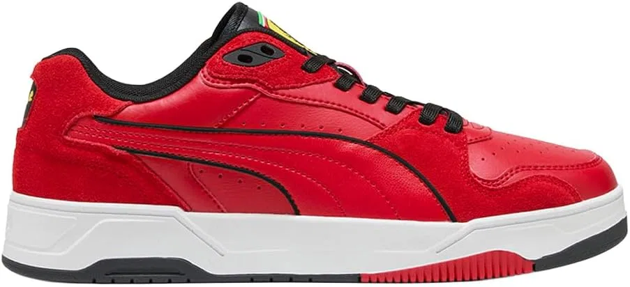 Мужские низкие повседневные кроссовки PUMA Scuderia Ferrari Rbd Break на шнуровке, красные